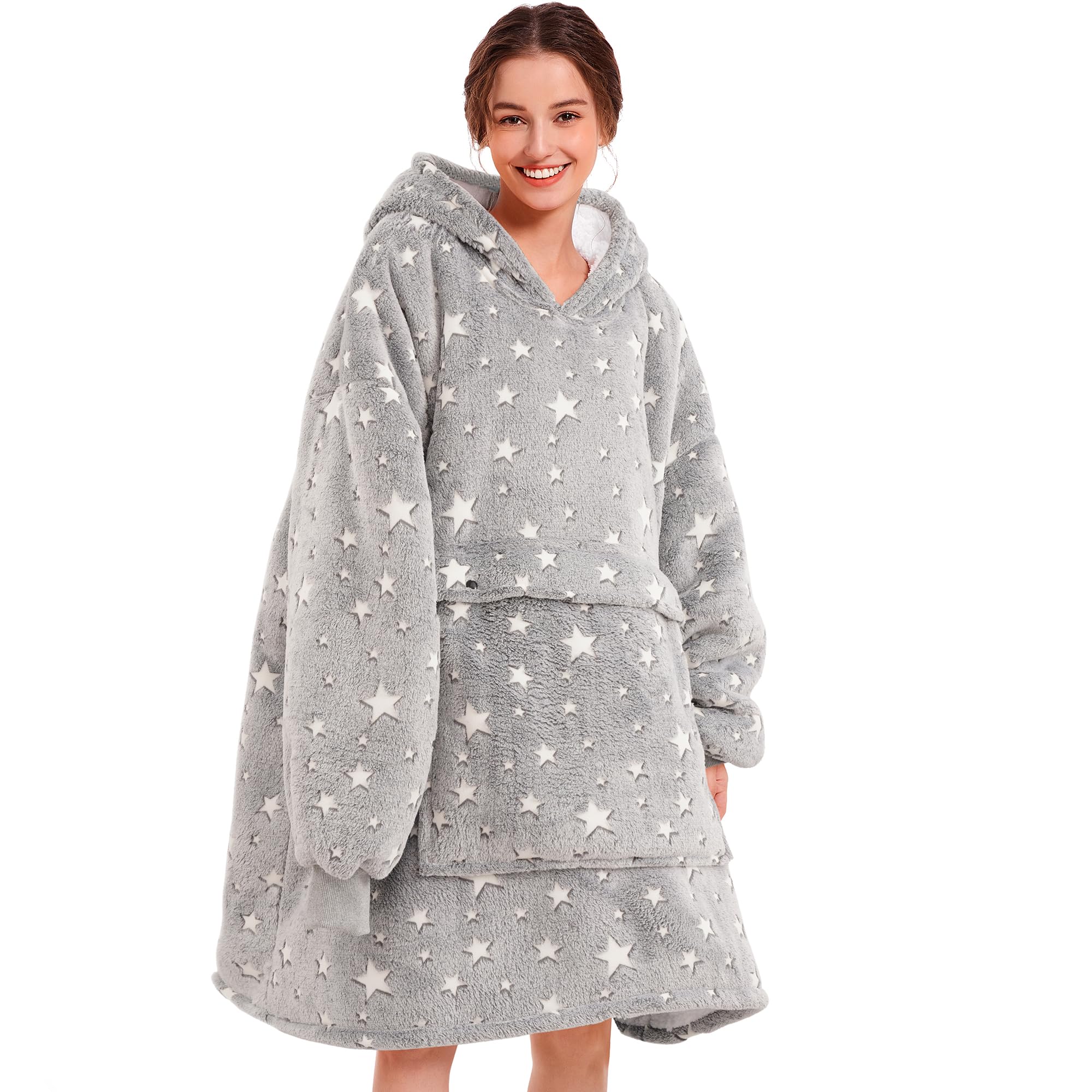 Narecte hoodie couverture vue frontale chaleureux et confortable