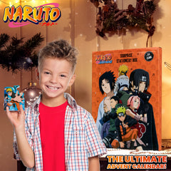 NARUTO stylos et carnet disposés pour l'école illustrant utilité et style manga