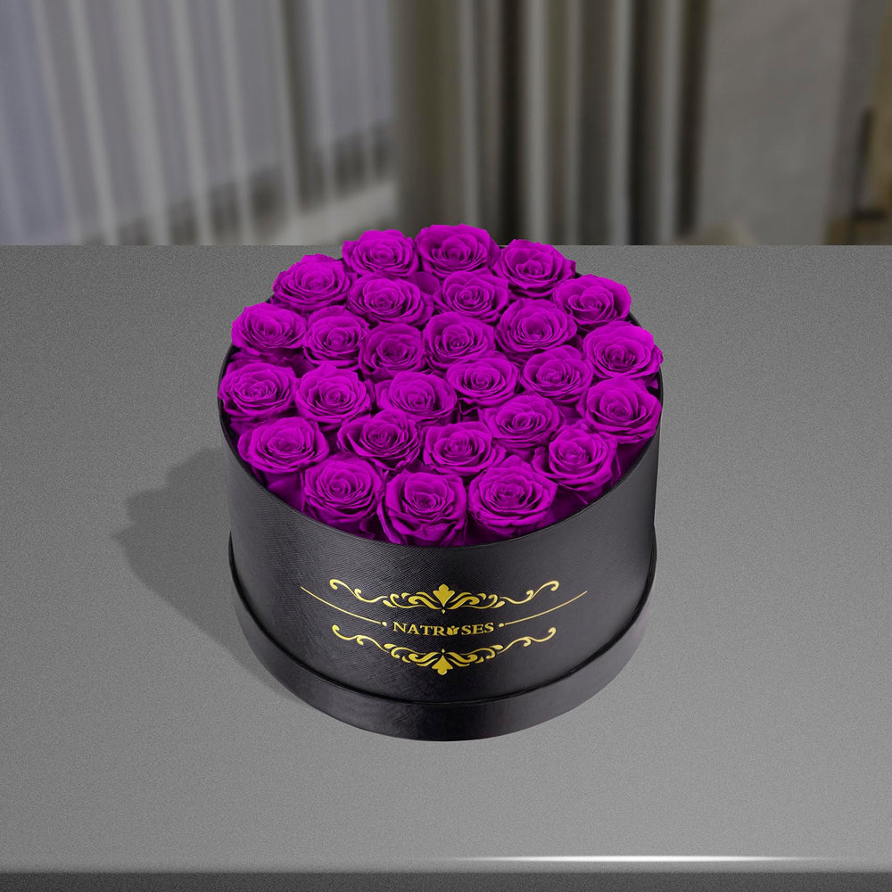 NATROSES gros plan pétales préservés montrant texture naturelle et longue tenue