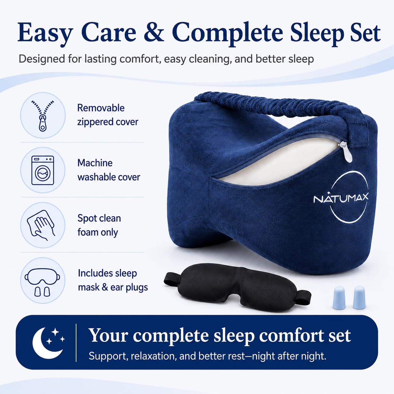 NATUMAX oreiller en chambre stylée pour ambiance relaxante