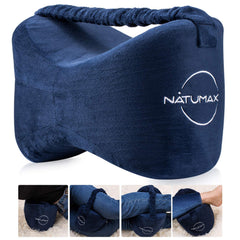 NATUMAX oreiller genoux vu de face montrant soutien stable