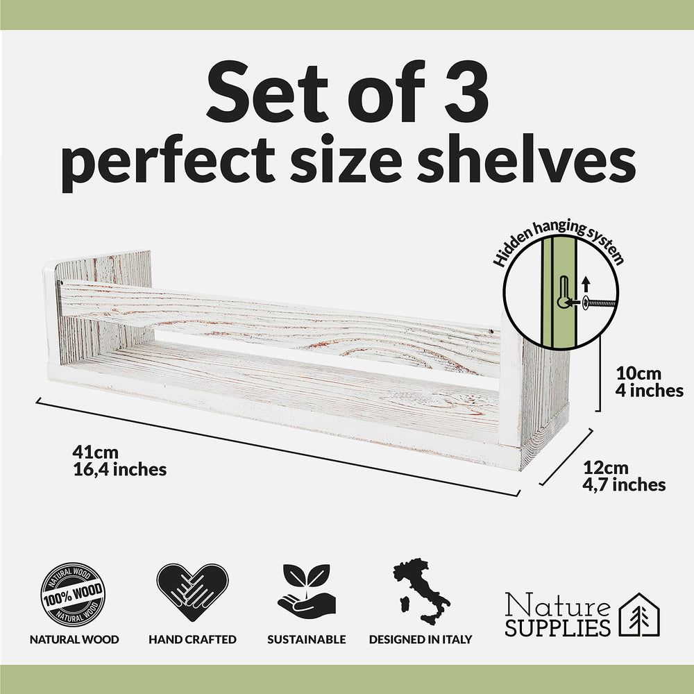 NATURE SUPPLIES gros plan sur la texture du bois massif et finition blanchi, aspect naturel
