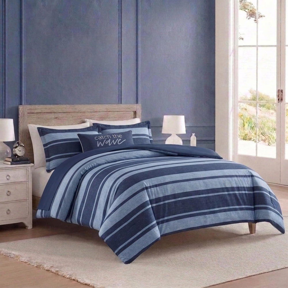 Nautica gros plan tissu coton 100% montrant texture respirante et douceur