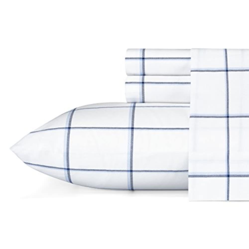 Nautica gros plan sur texture percale en coton, toucher frais et respirant