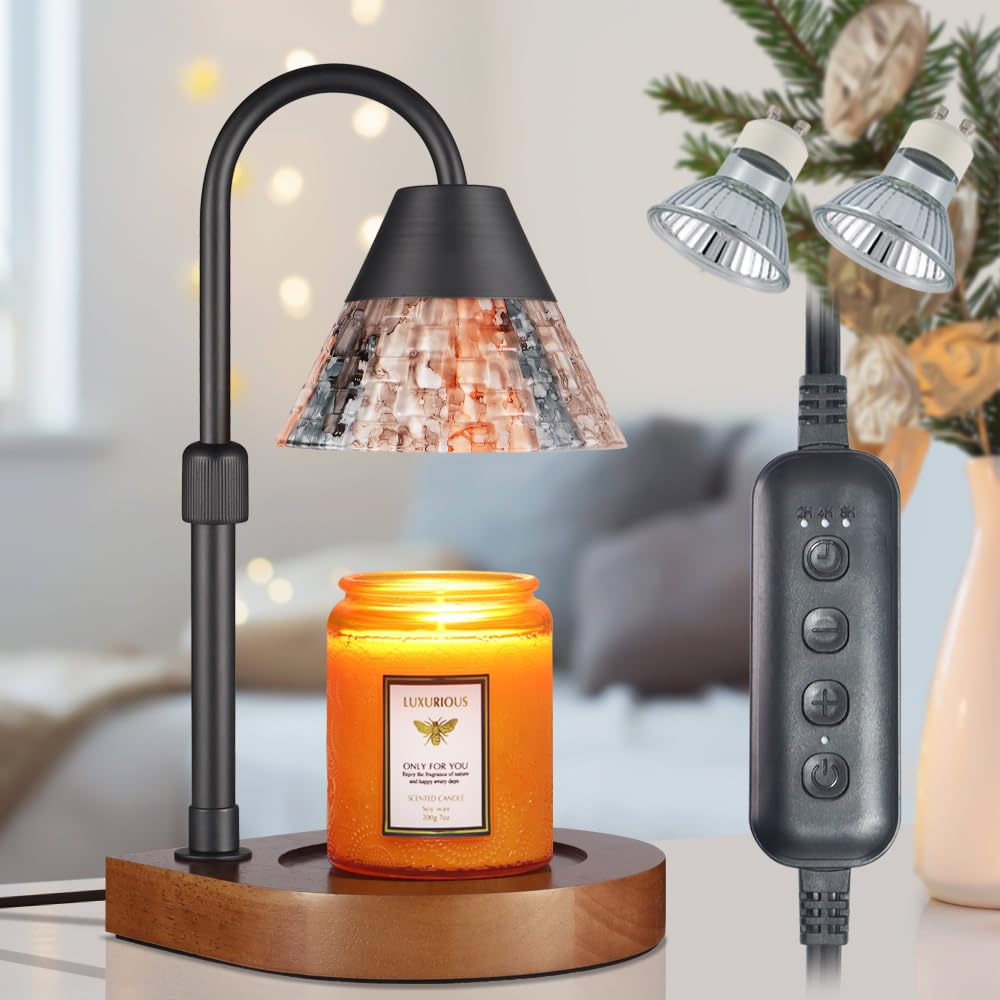 nawaza lampe chauffe-bougie face avant design élégant et gain de place