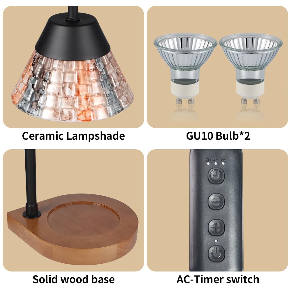 nawaza lampe verre couleurs assorties mettant en valeur esthétique décorative