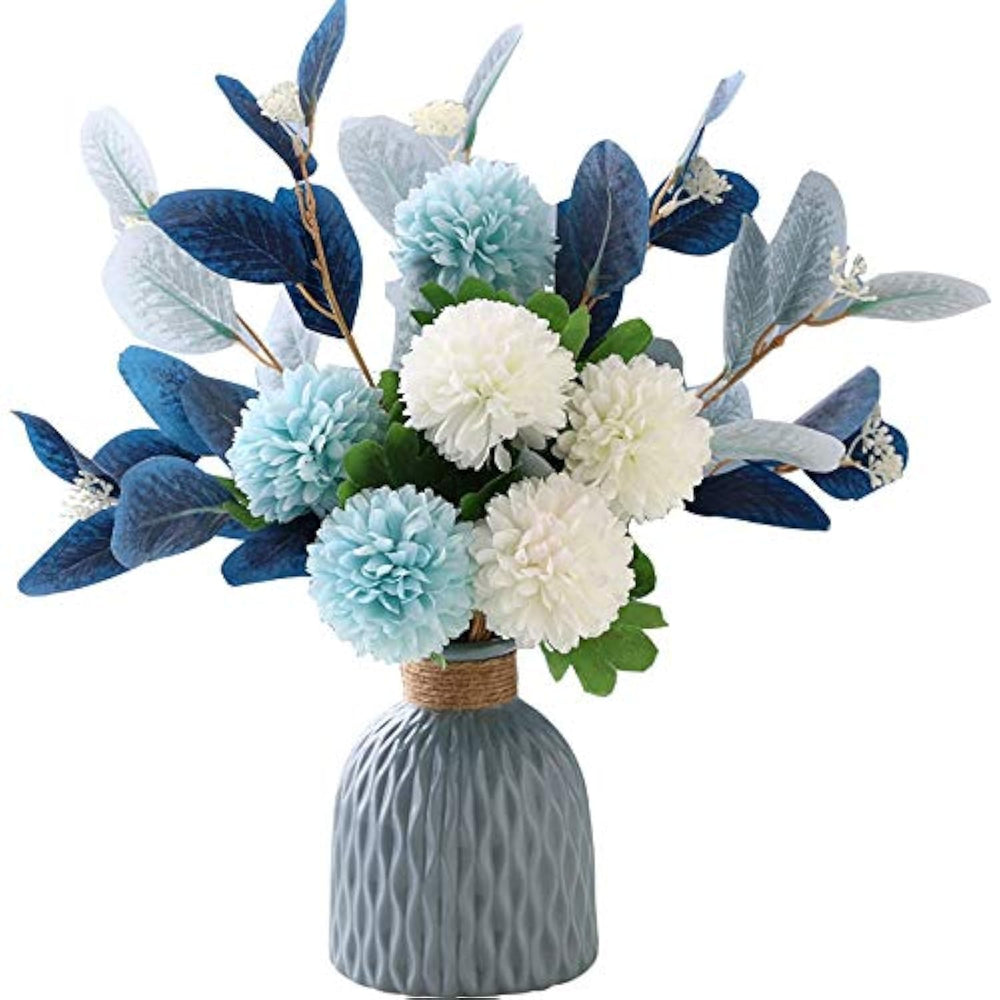 NAWEIDA vue de face du vase céramique et bouquet, esthétique prêt à poser