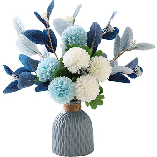 NAWEIDA vue de face du vase céramique et bouquet, esthétique prêt à poser
