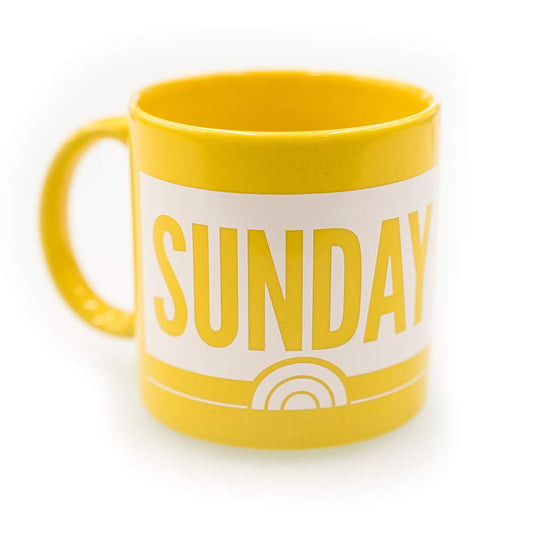 Tasse NBC Sunday TODAY avec Willie Geist vue de face, design officiel et pratique