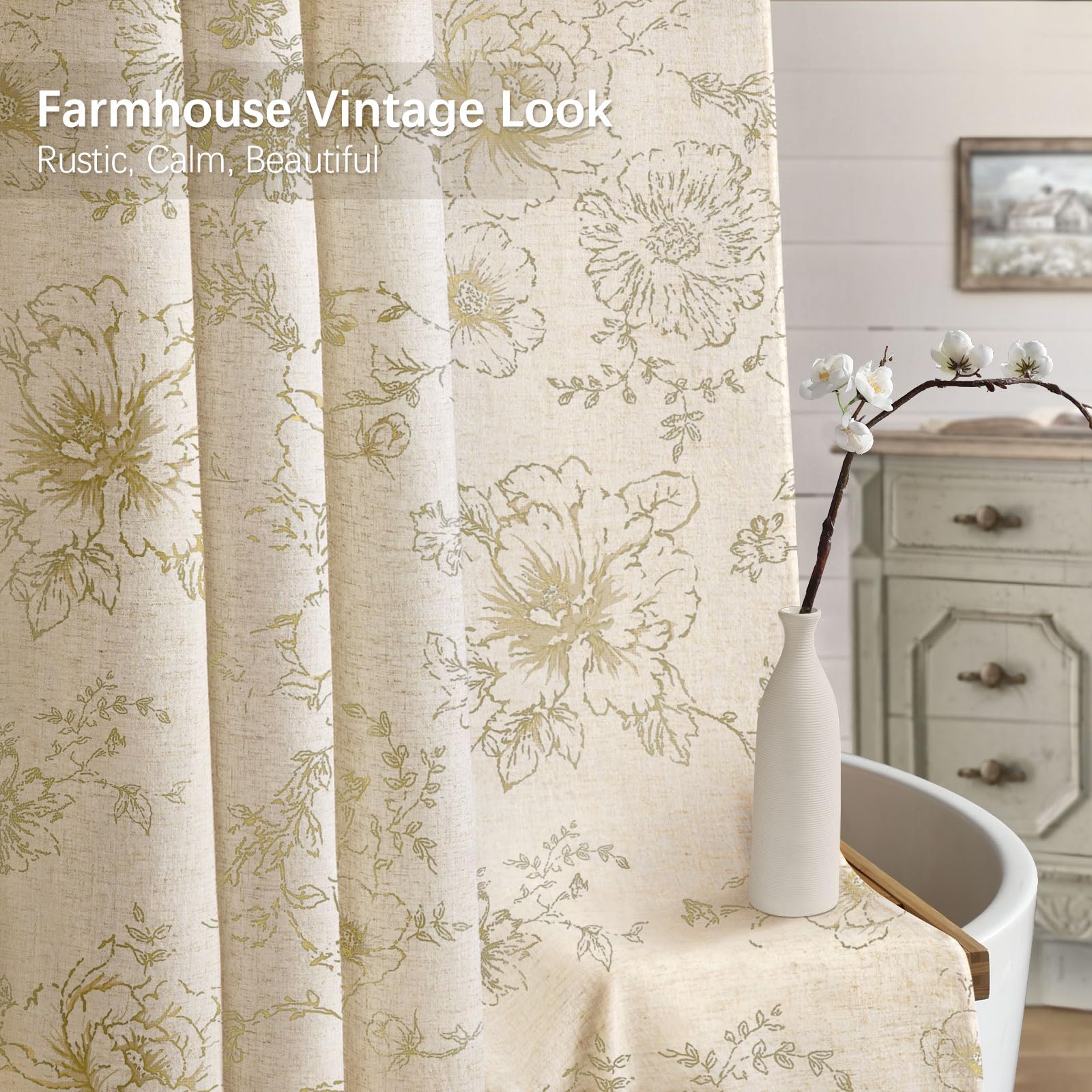 NDDYCU gros plan sur le motif floral beige révélant élégance et douceur