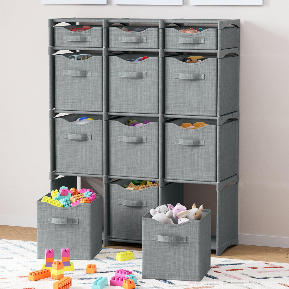 NEATERIZE bac inséré dans un cube montrant texture pratique et accès rapide