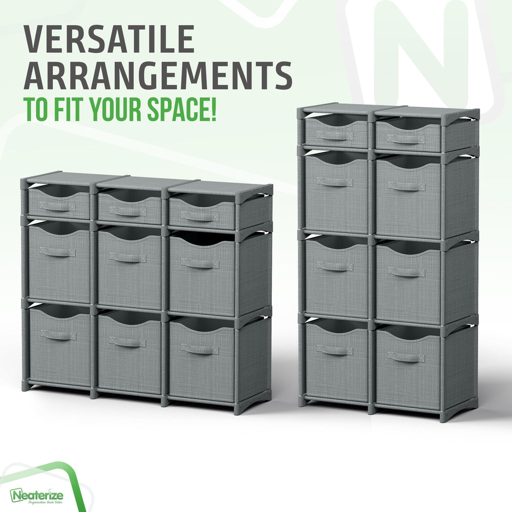 NEATERIZE comparaison taille avec objets pour visualiser capacité