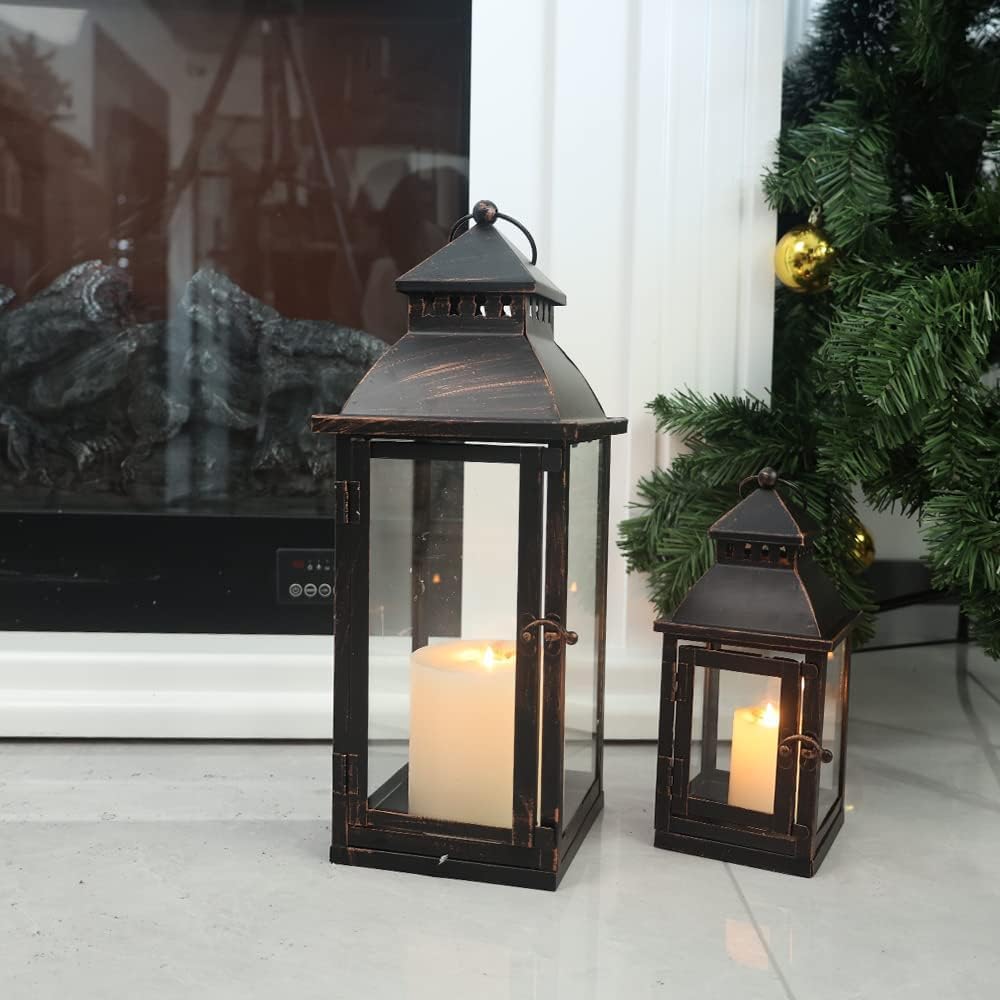 NEEDOMO lanterne avec guirlande LED, polyvalence décorative simple