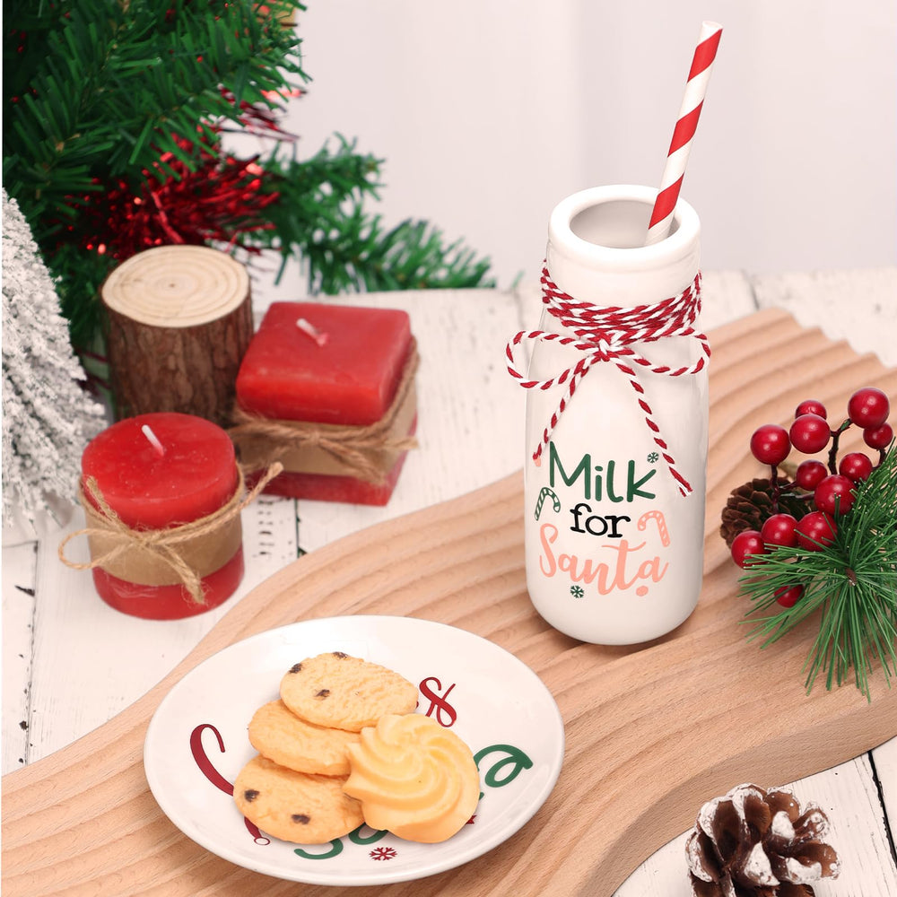 Nefelibata bocal face avec inscription Milk for Santa, aspect céramique attrayant