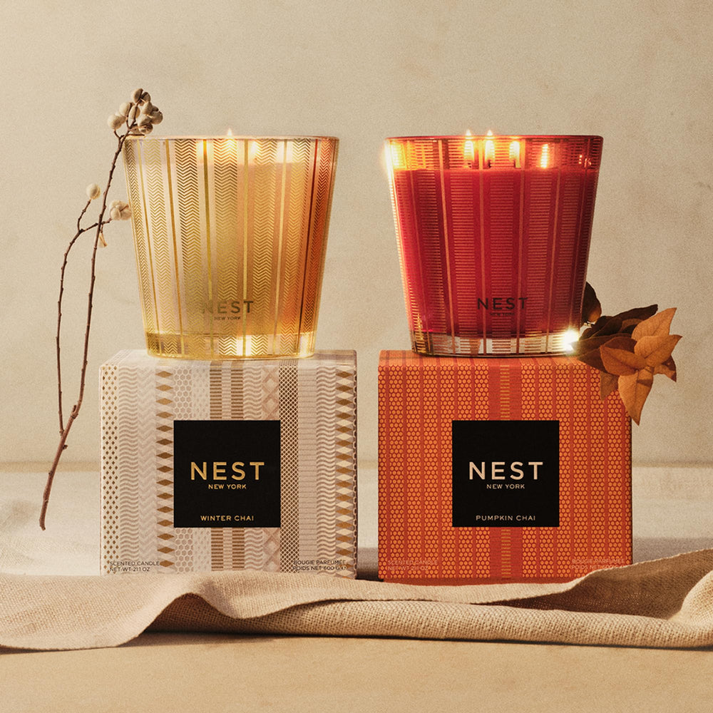 NEST New York bougie en décor automnal crée ambiance cosy