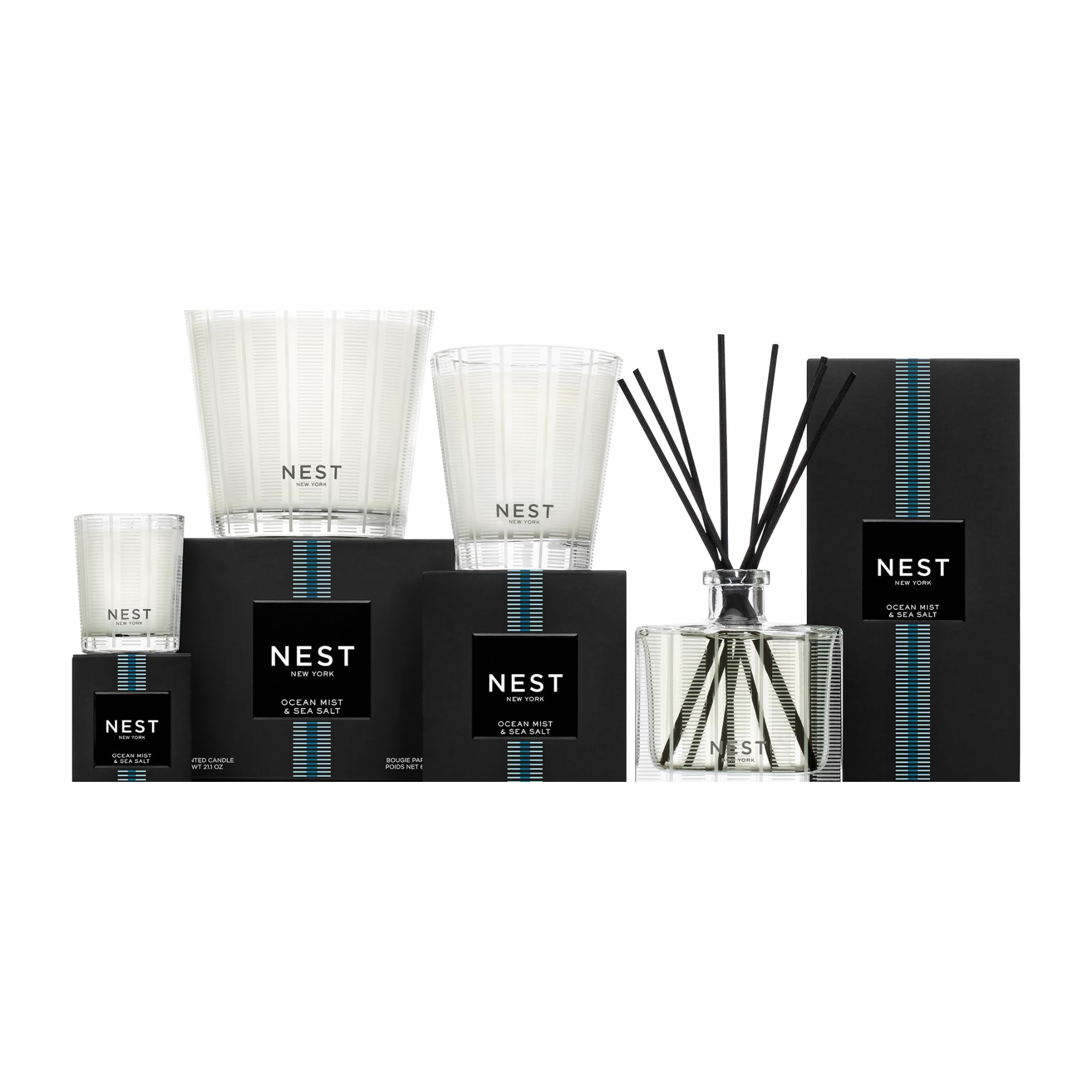 NEST New York bougie dans un salon évoquant atmosphère fraîche et apaisante