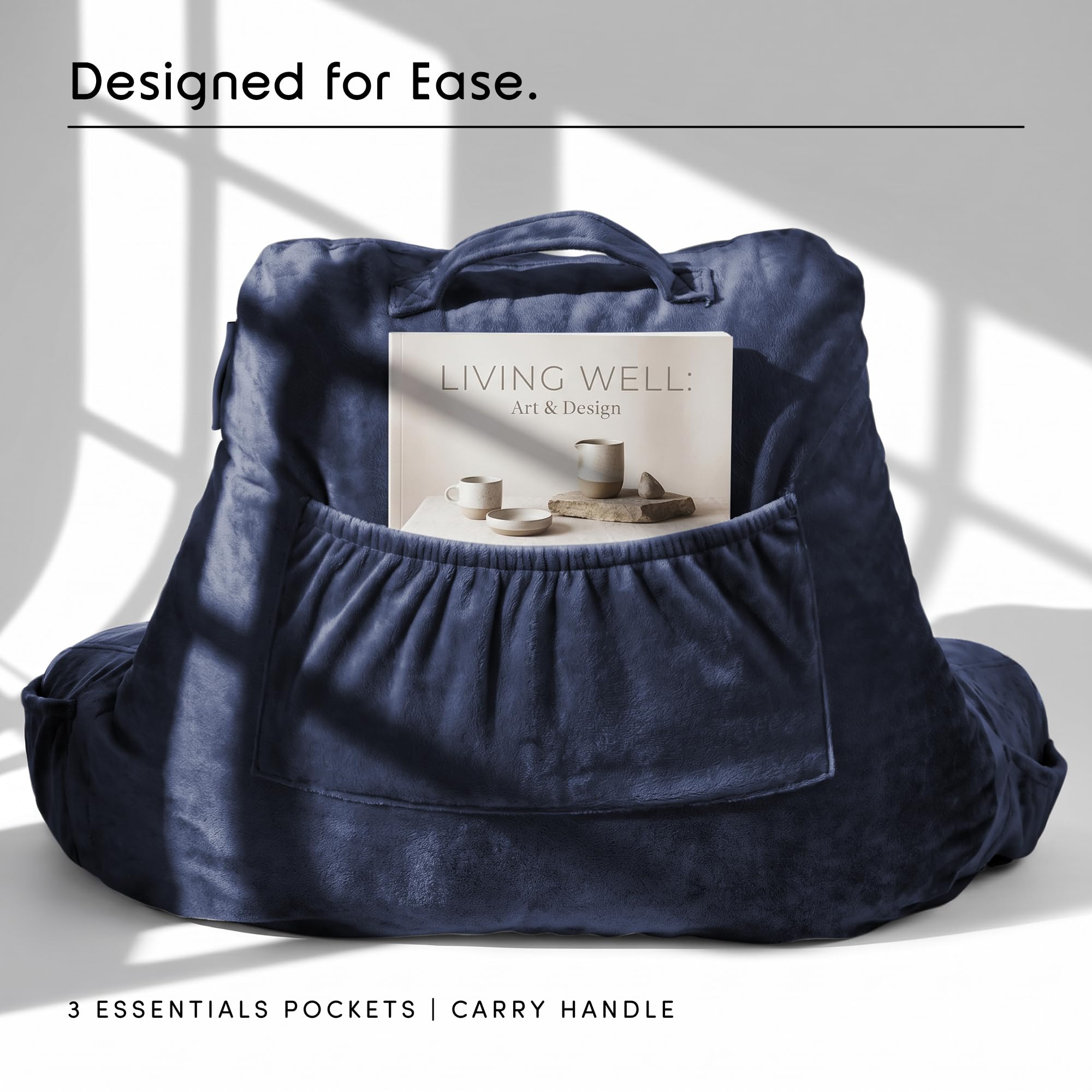 Nestl coussin en usage au lit lecture stable et relaxant
