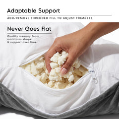 Nestl coussin en situation sur lit pour lire ou travailler confortablement