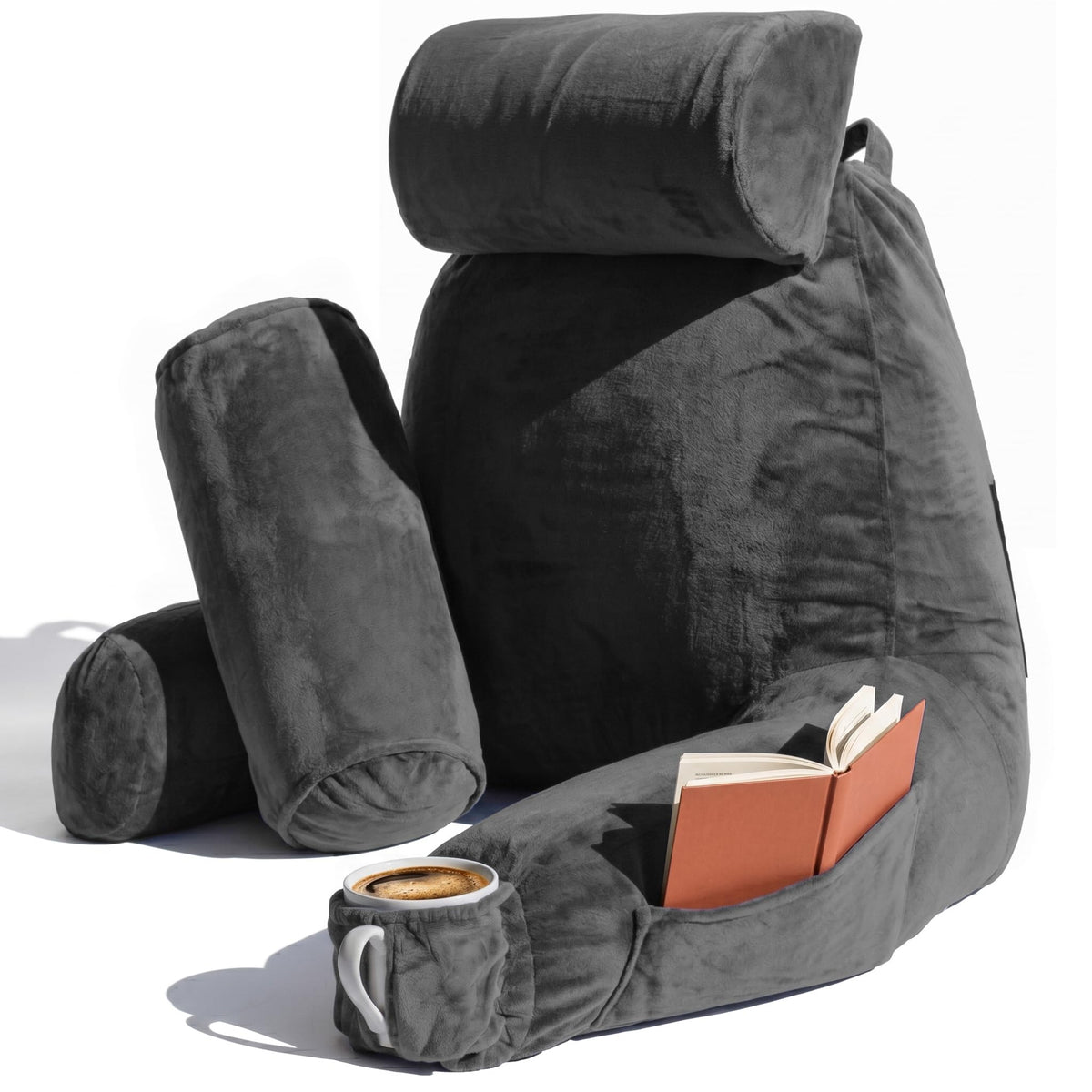 Nestl coussin de lecture face avant montrant soutien dorsal confortable