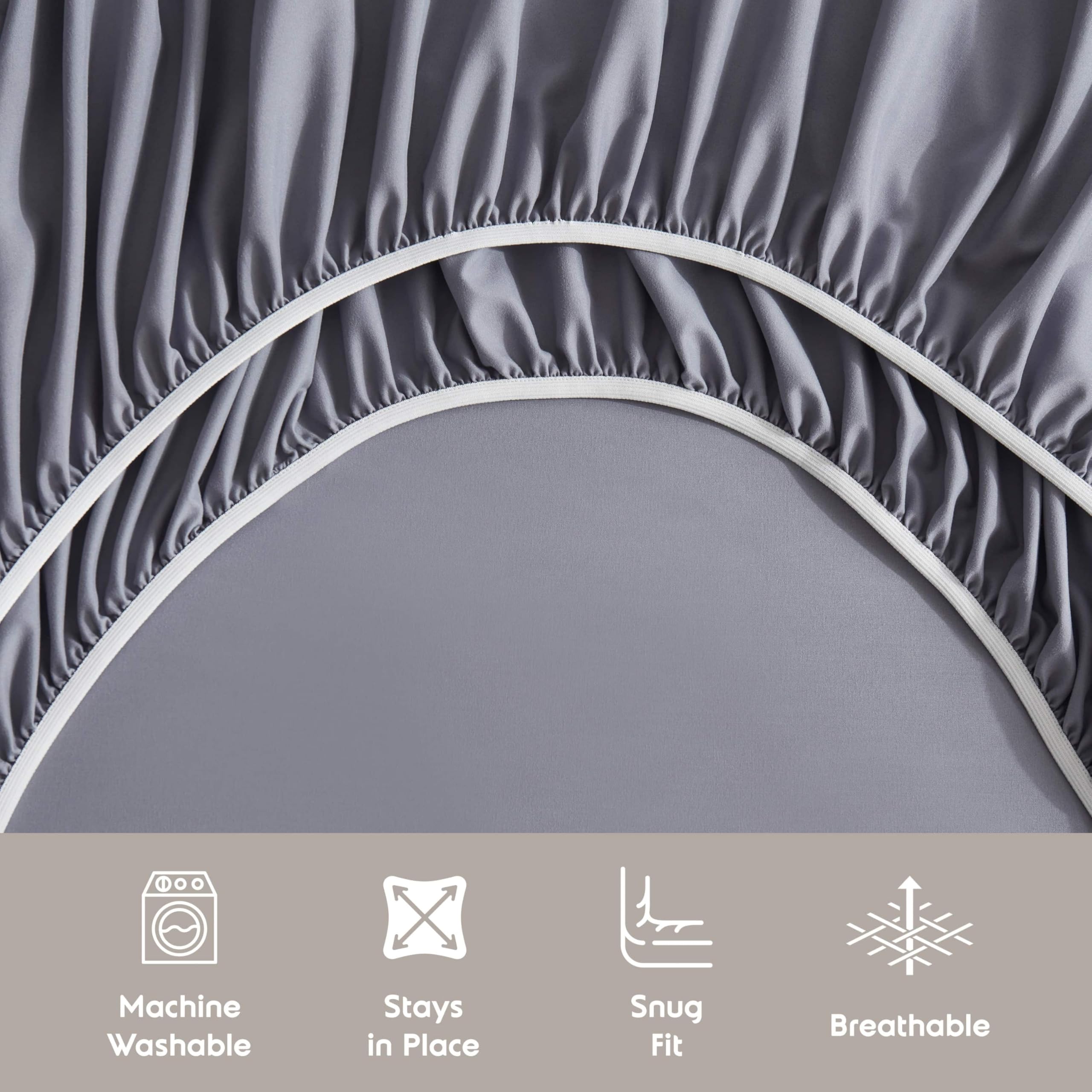 Nestl draps à l'échelle montrant compatibilité avec matelas profonds