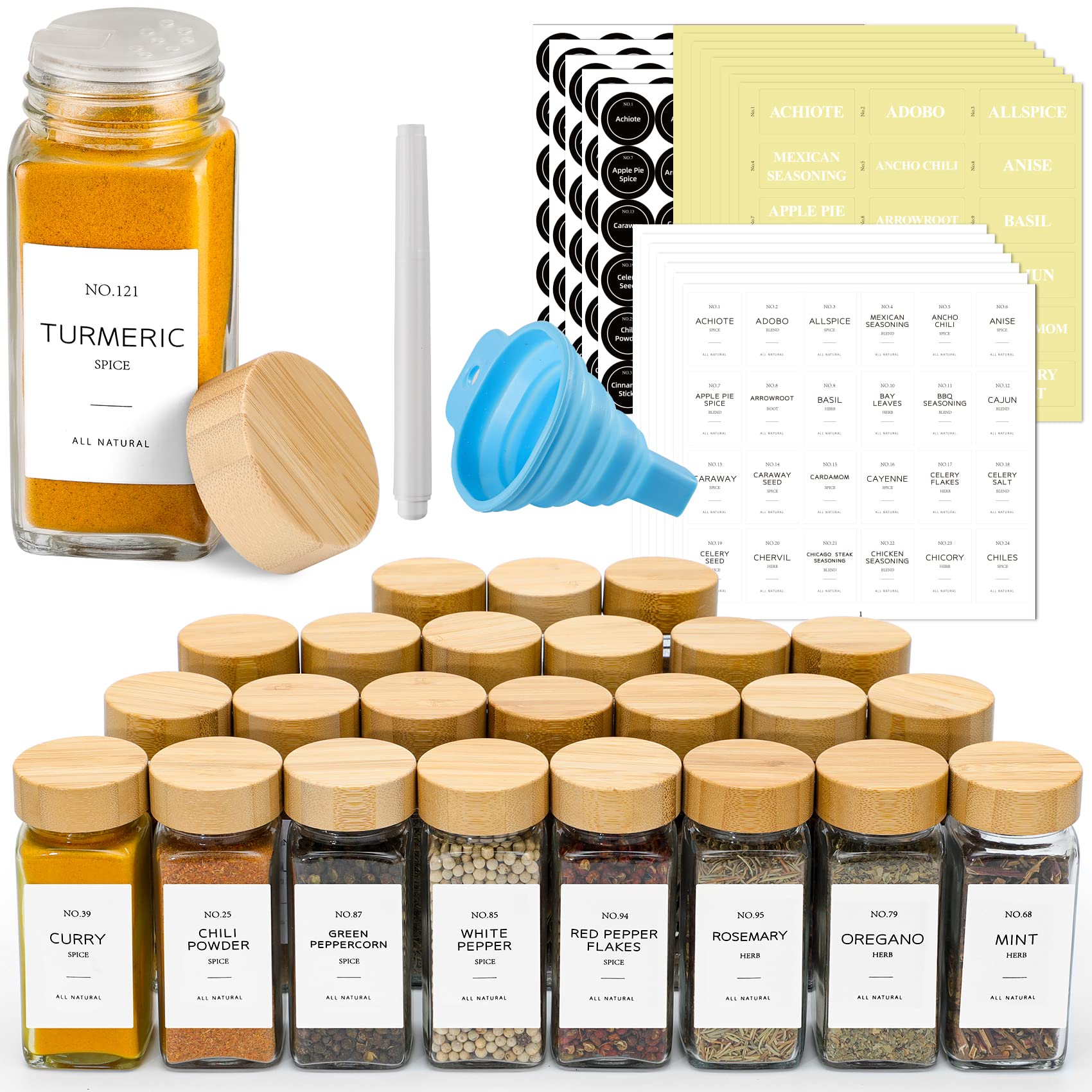 NETANY bocaux verre vue avant pour rangement organisé