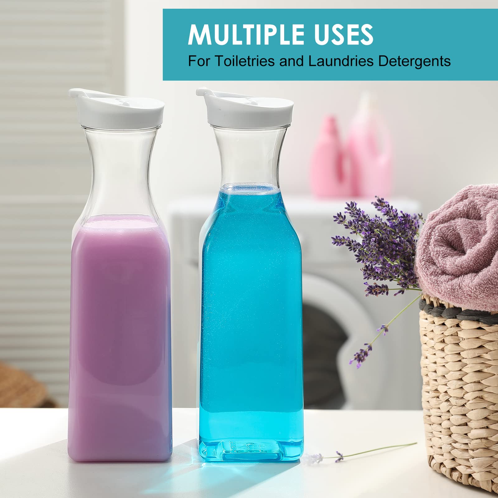 NETANY lot de six carafes empilées pour rangement économique et festif