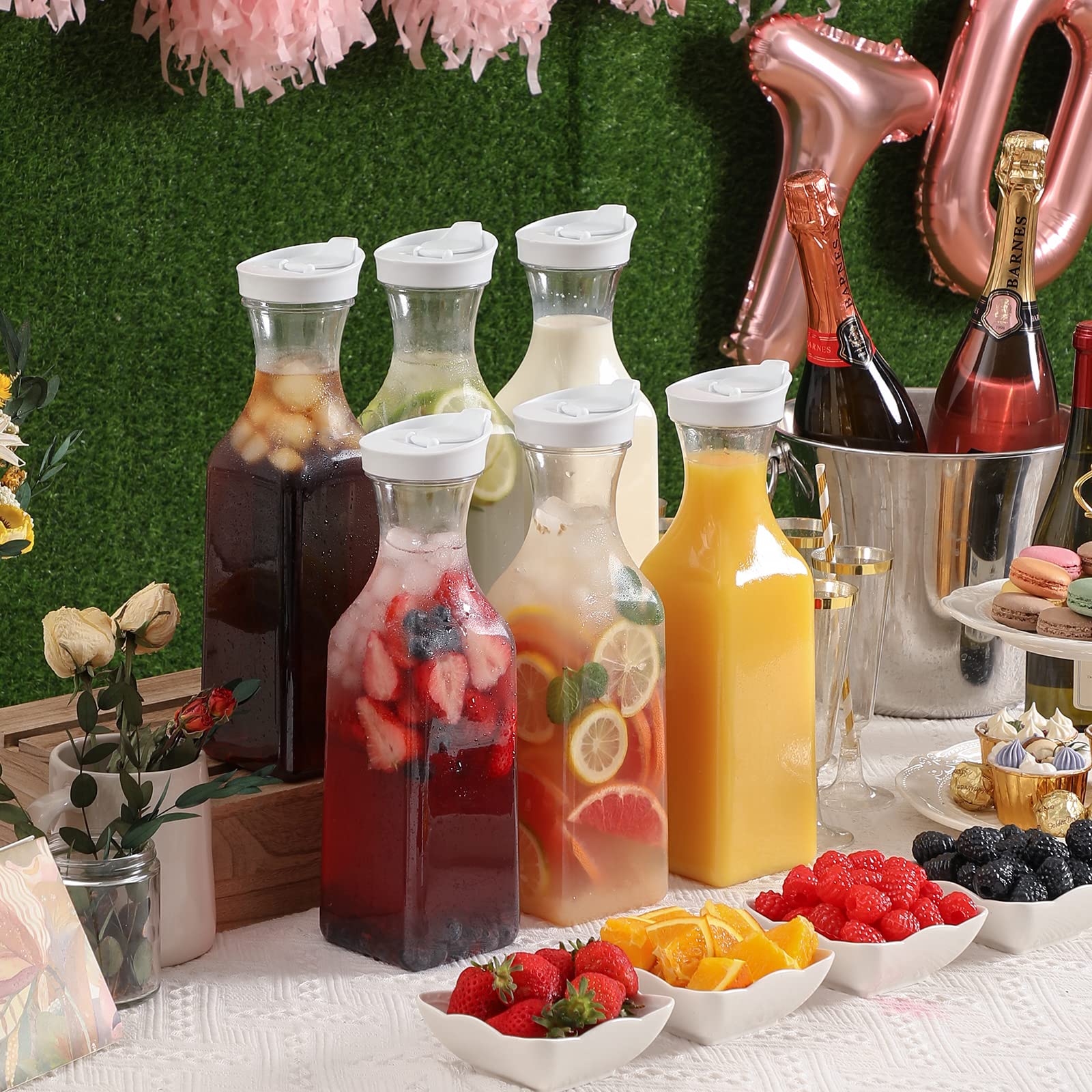 NETANY goulot large avec glaçons facilitant ajout de fruits et glaçons