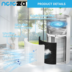 Netezza KILO vue profil cylindrique montrant filtration 360 degrés efficace