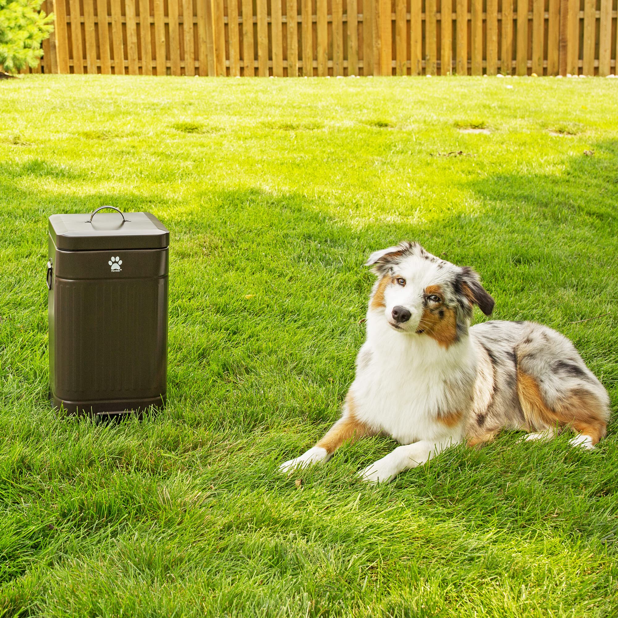 Nevink poubelle intégrée dans jardin pour un rangement discret et propre