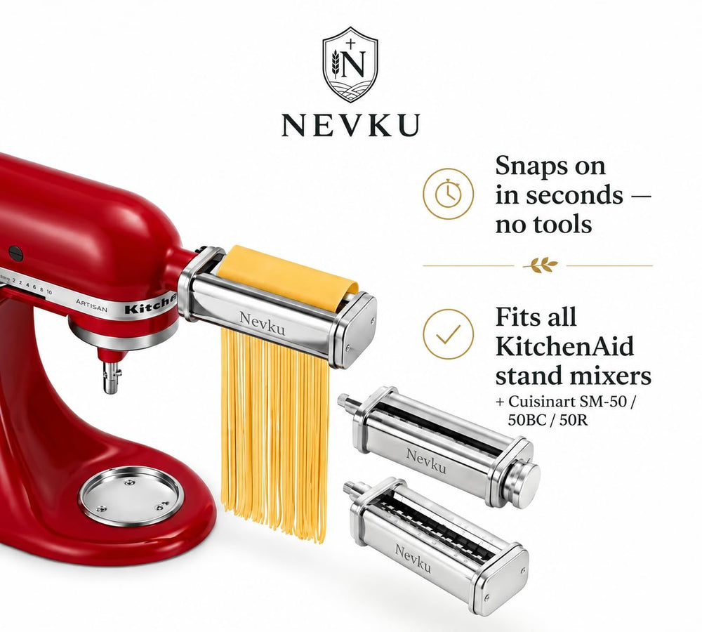 NEVKU coupe-fettuccine détail des lames pour découpes nettes