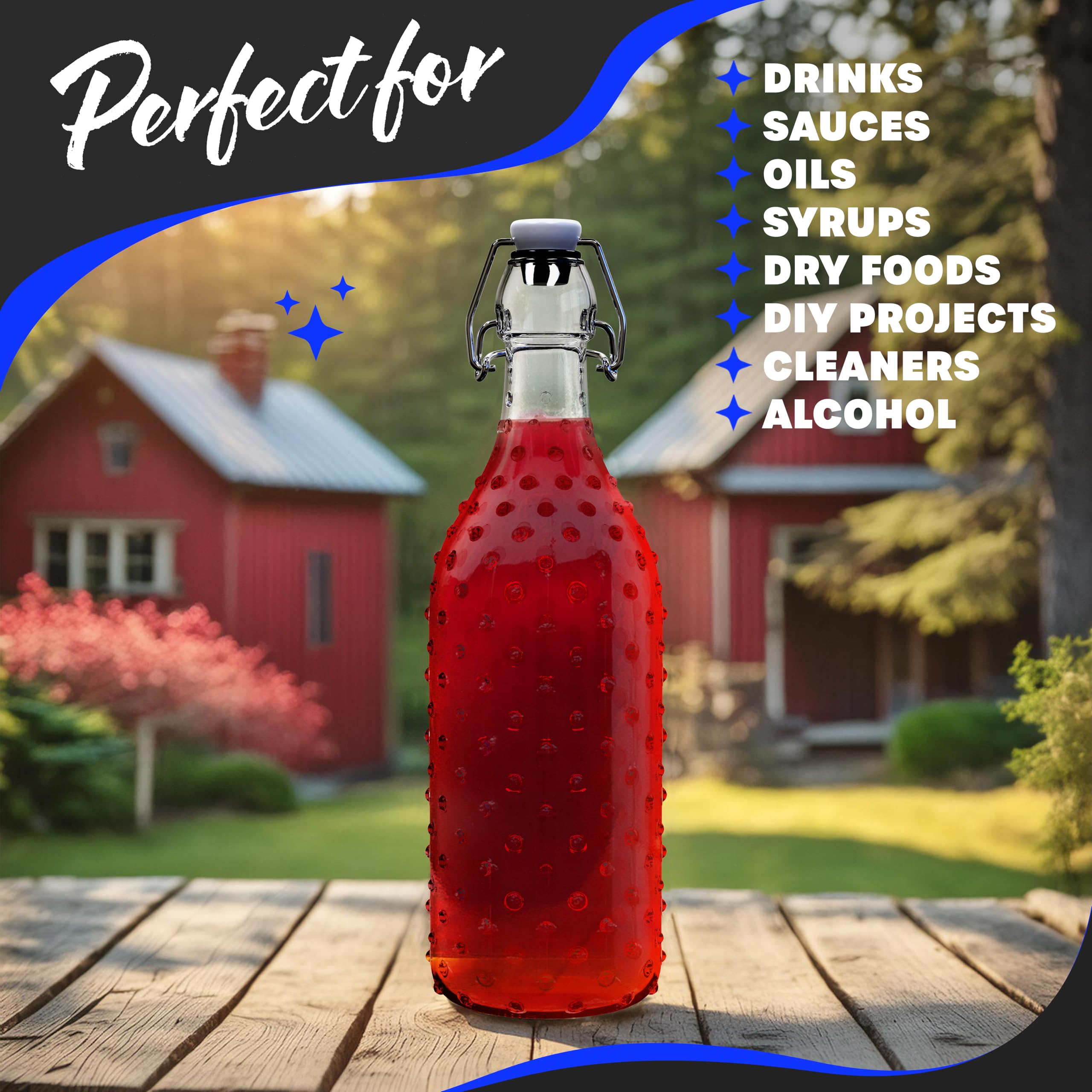 Nevlers bouteille servie avec boisson et glaçons, montre usage convivial et esthétique