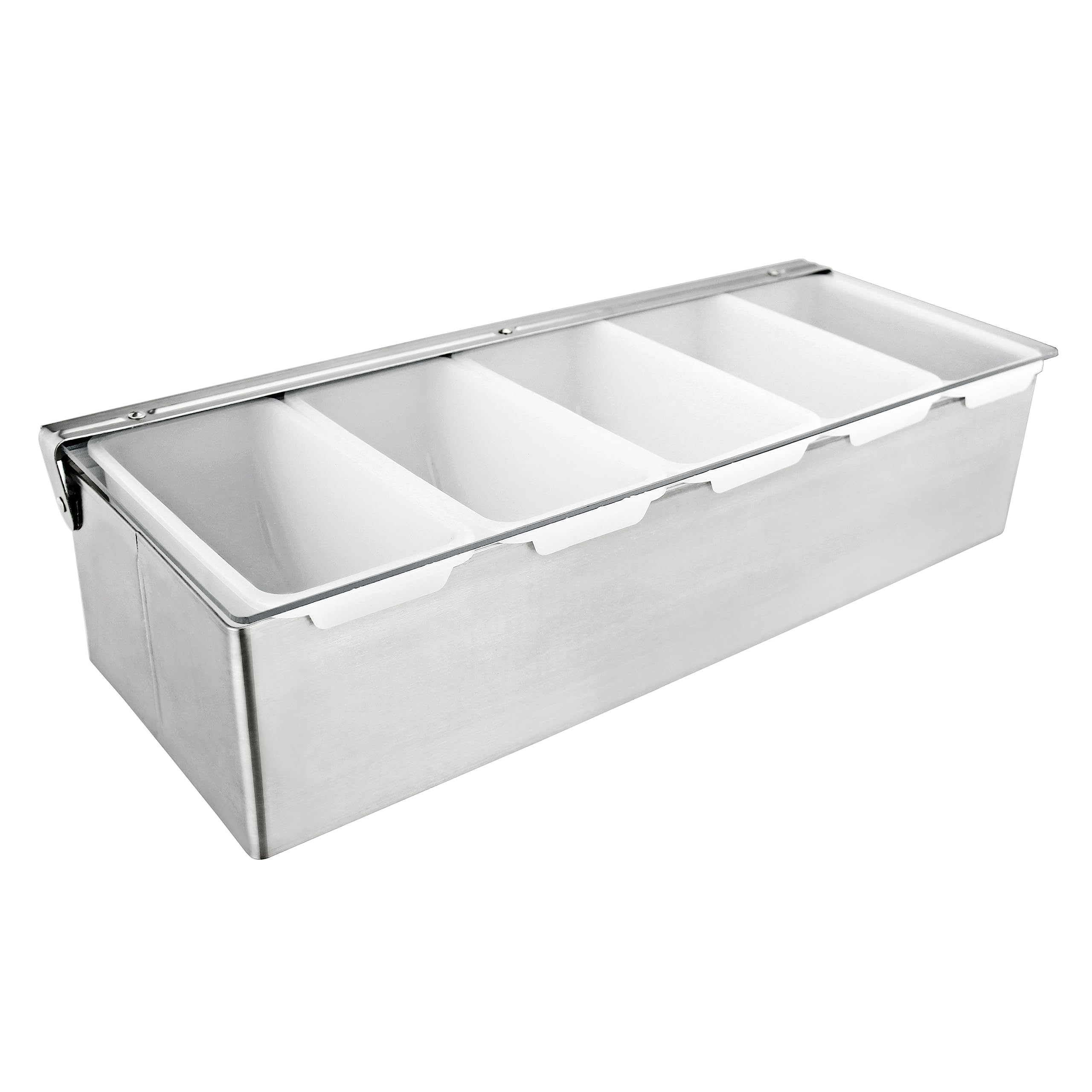 New Star Foodservice distributeur avant montrant finition inox et couvercle