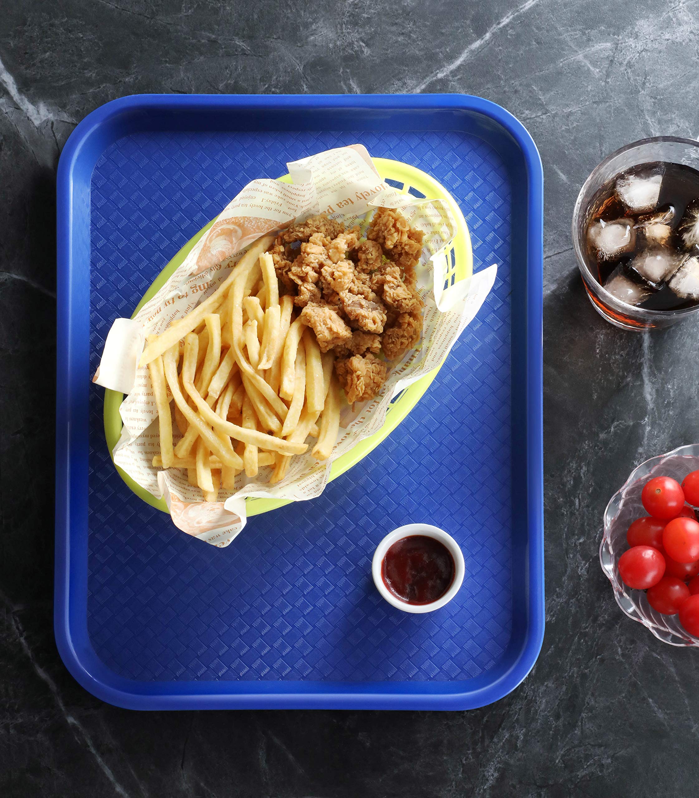 New Star Foodservice plateau 10x14 avec assiette, montre capacité repas