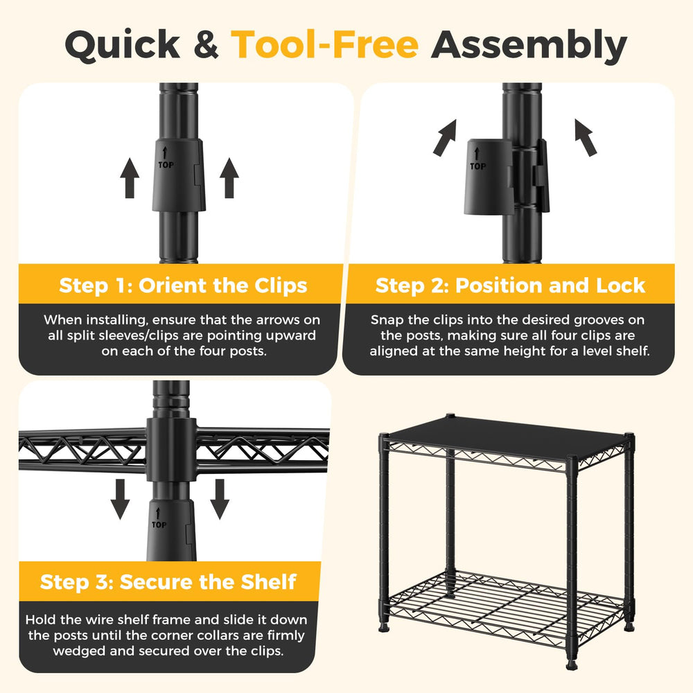 NEWBULIG assemblage sans outils démontrant installation simple et rapide