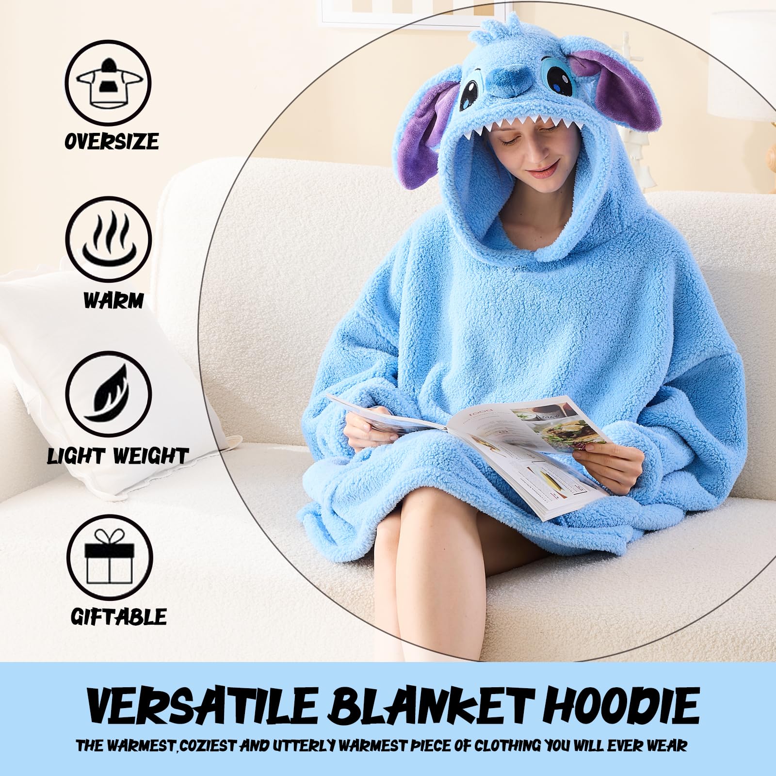 NEWCOSPLAY poches et poignets élastiques pour garder les mains au chaud