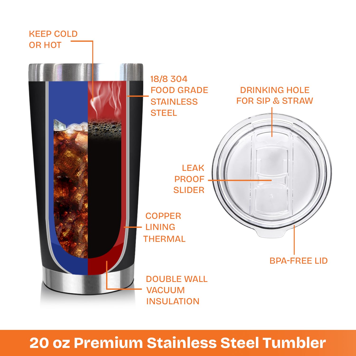 NewEleven tumbler tenu en main pour illustrer la prise en main pratique