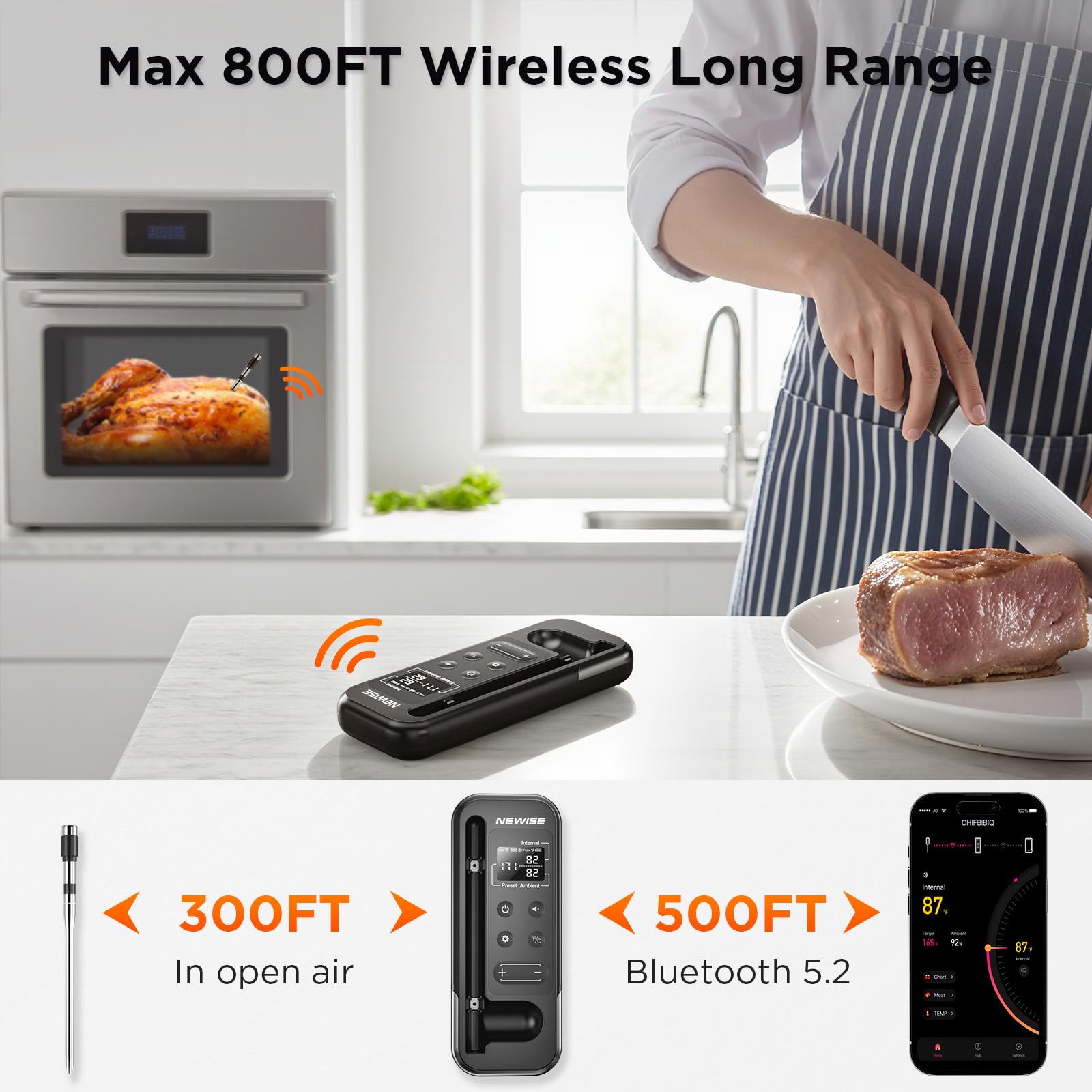 Newise sonde métallique rapprochée robuste et précise, tenue fiable