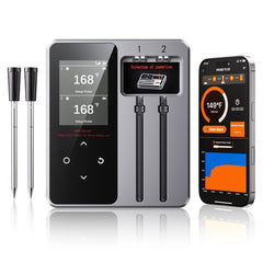Newise thermomètre viande face avant avec base LED pour lecture rapide