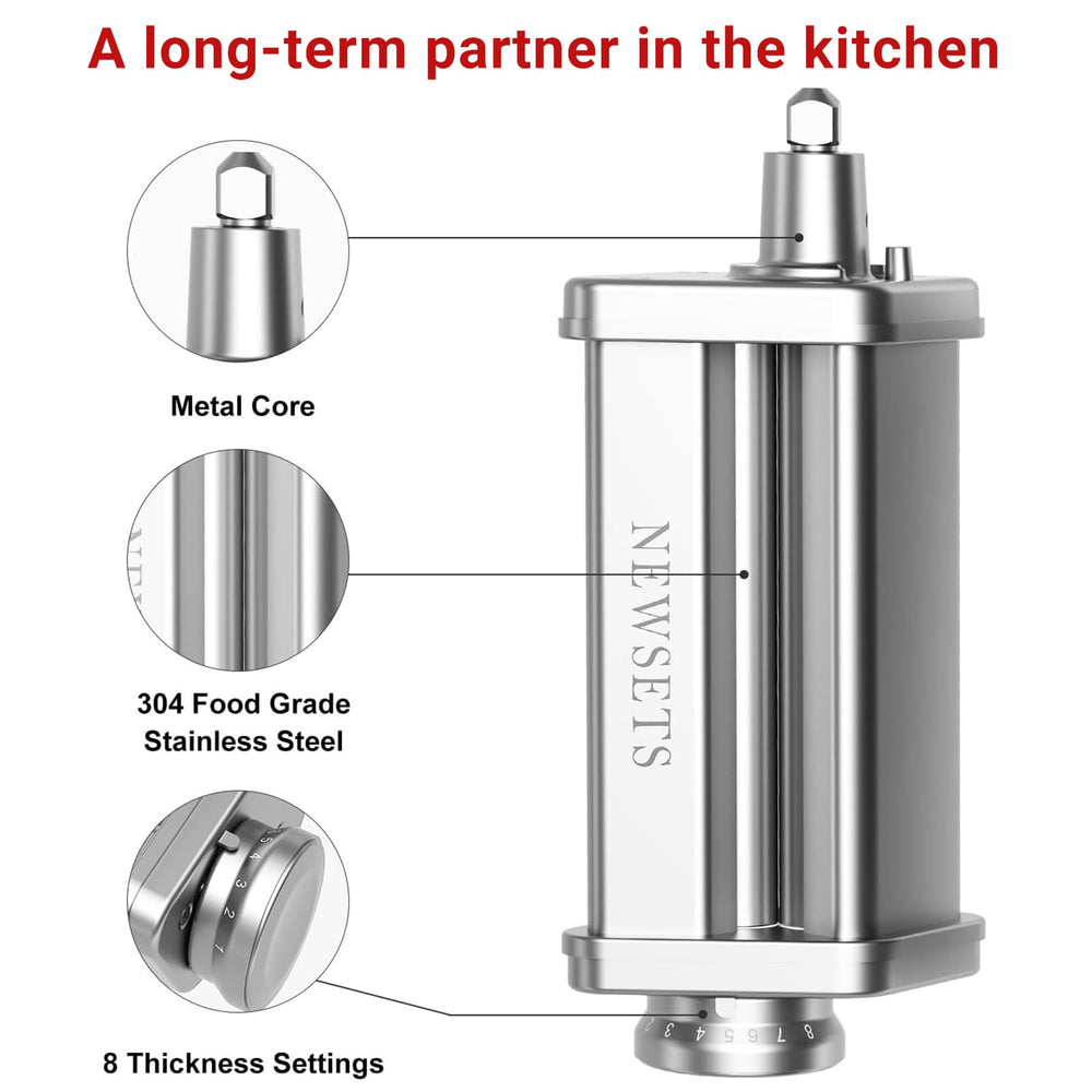 NEWSETS attaché sur mixeur KitchenAid, transformation rapide en machine à pâtes