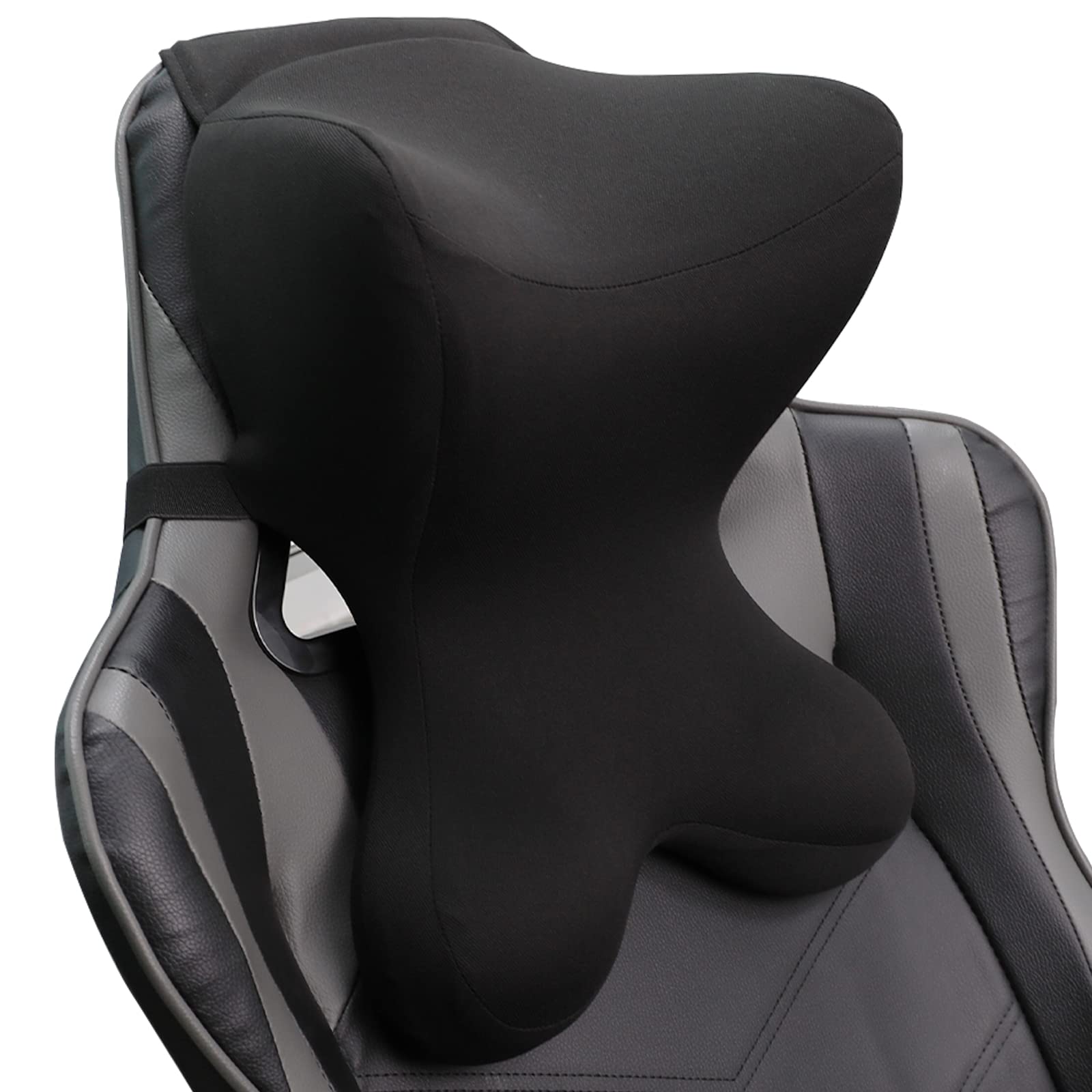 Newsty vue frontale du coussin appui-tête montrant maintien confortable