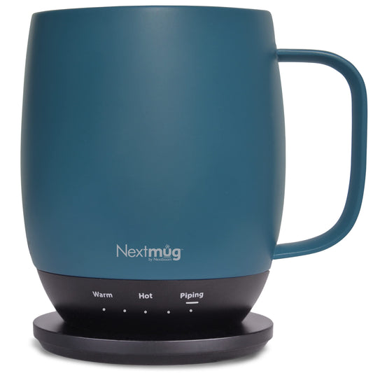 Nextmug face avant montrant logo et design, Nextmug maintient la chaleur