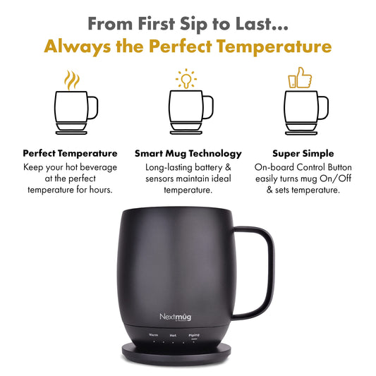 Nextmug gros plan de la texture et matériau garantissant durabilité