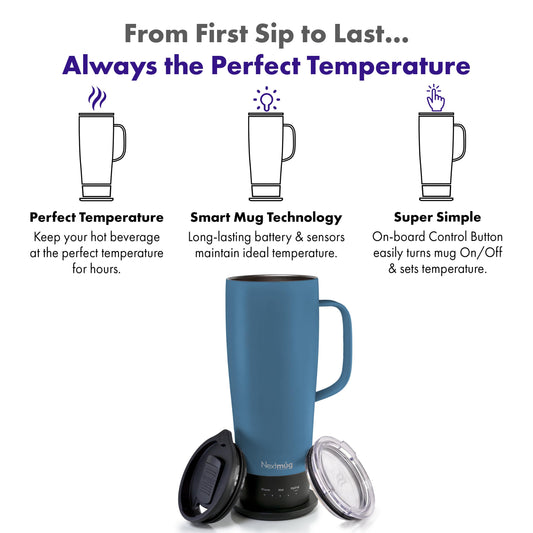 Nextmug Ultra couvercle près illustrant étanchéité et praticité