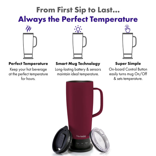 Nextmug by Nextboom affiche LED et bouton simple pour contrôle rapide