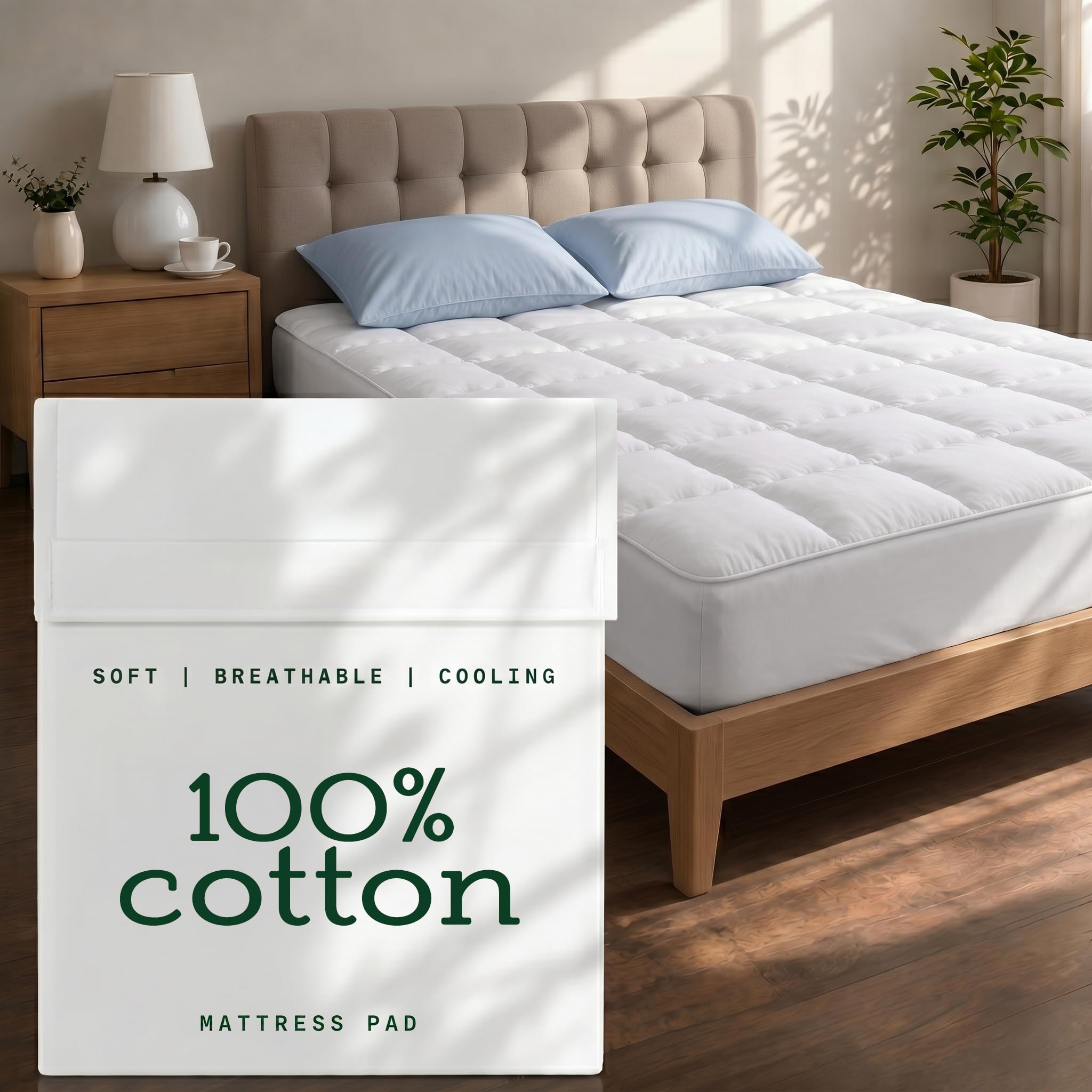 Niagara Sleep Solution vue avant du protège-matelas et emballage, protection immédiate