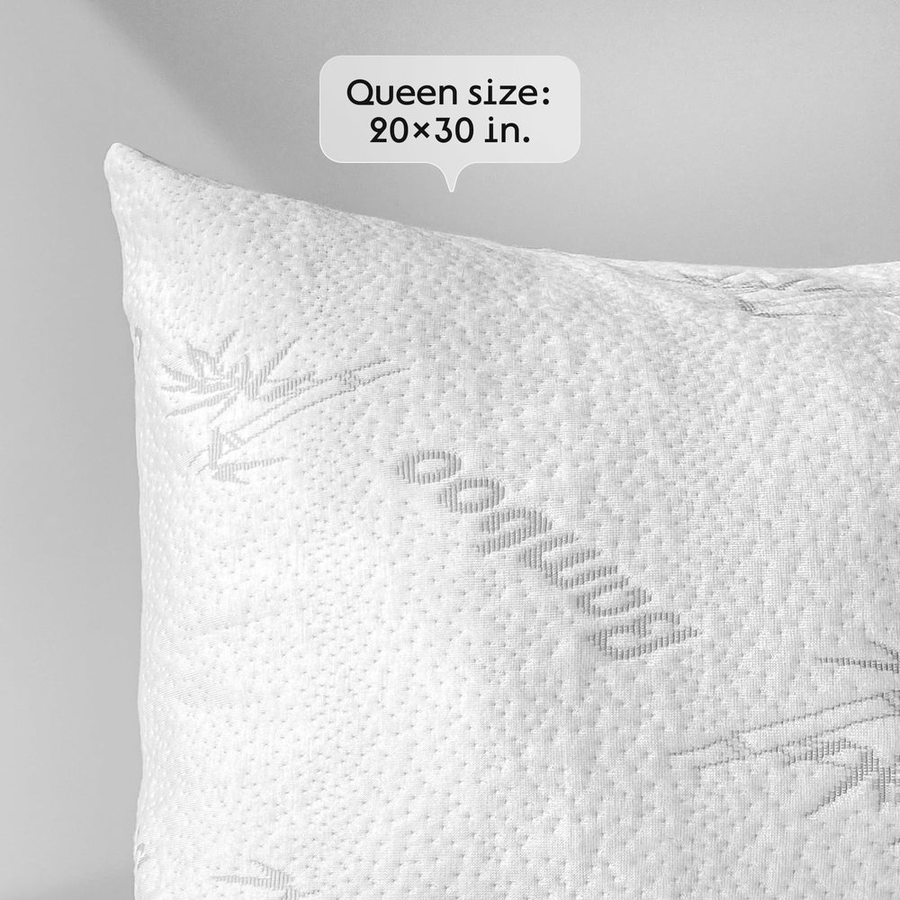 Niagara Sleep Solution deux protège-oreillers blancs affichant propreté et style