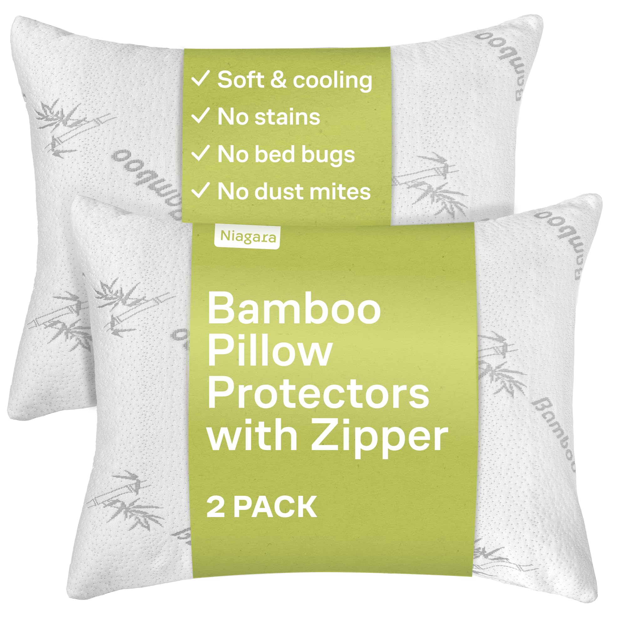 Niagara Sleep Solution avant packaging montrant lot de 2 et bénéfice hygiène