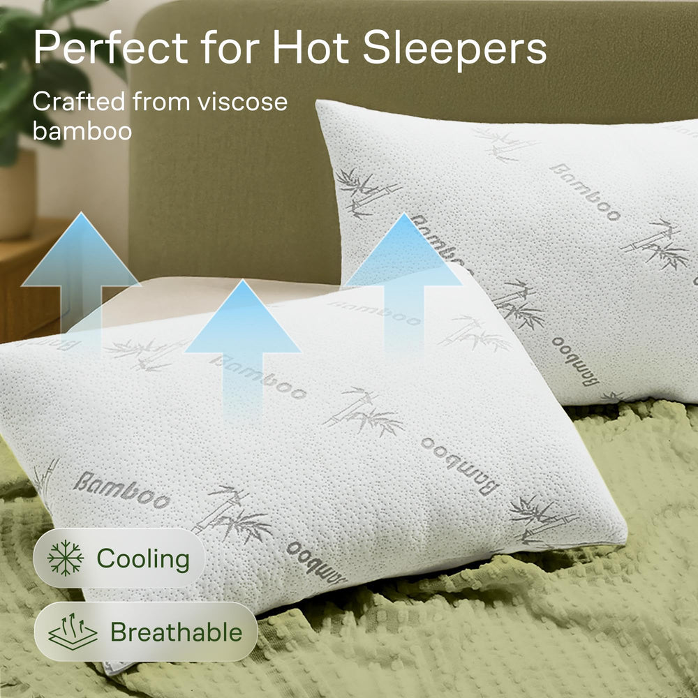 Niagara Sleep Solution housse en usage sur oreiller apportant confort frais