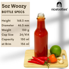 nicebottles bouchon noir et bague shrink garantissant inviolabilité