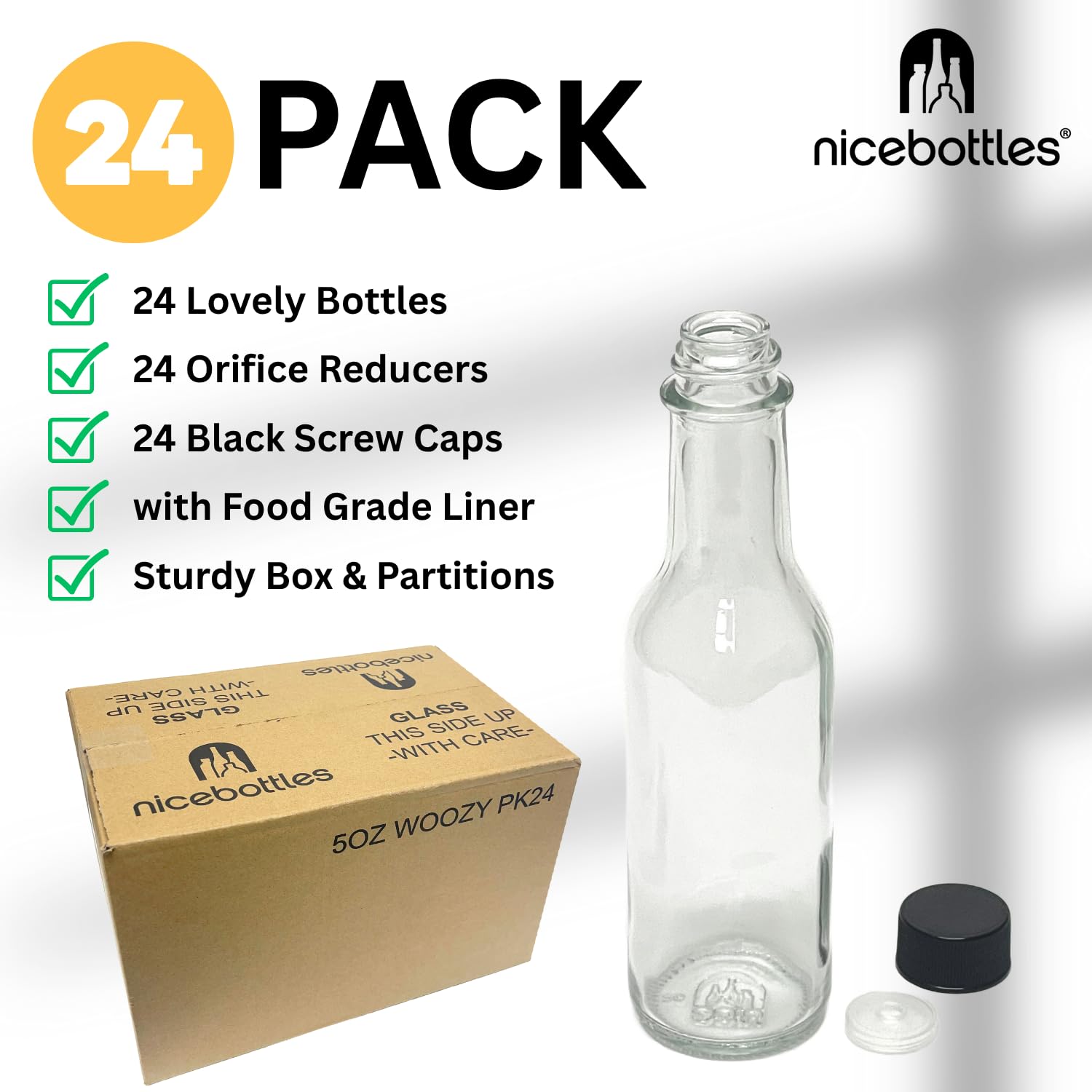 nicebottles gros plan de l'insert goutteur pour dosage précis et propre